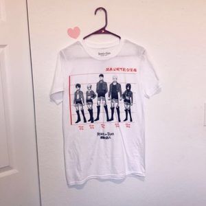 ⭐️ Attack on Titan Characters Shirt ⭐️
